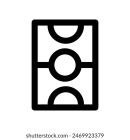 basketball court icon. vector line icon for your website, mobile, presentation, and logo design.