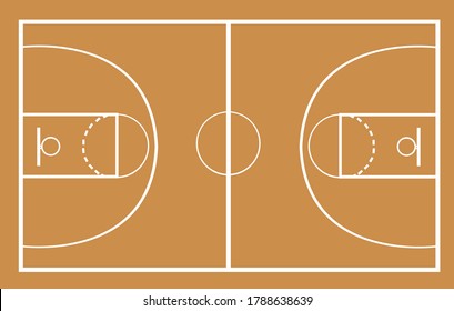 basketball court vector illustration design