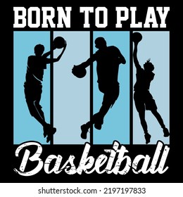 Basketball Custom graphic t-shirt, Basketball game vector, basketball player silhouette