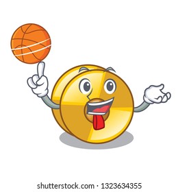 With basketball cyamblas in the a cartoon shape