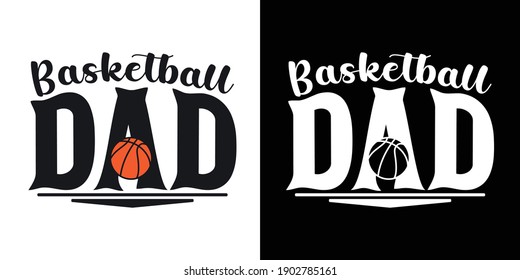 Basketball Dad Printable Vector Illustration