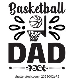Basketball Dad t-shirt design vector file