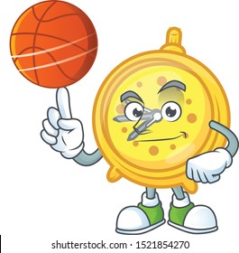 With basketball design alarm clock in cartoon character