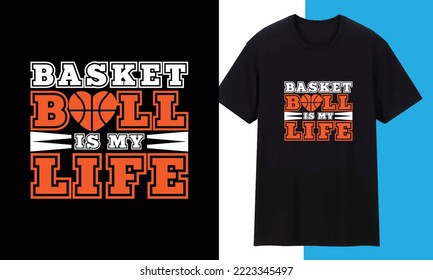 Basketball Design | Awesome Creative Trendy Typography T shirt Design 
