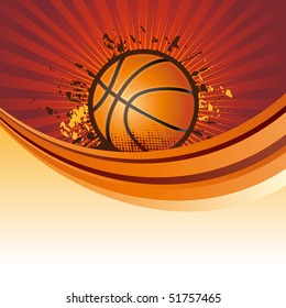 Basketball Heart 4 Vector Illustration Isolated Stock Vector (Royalty ...