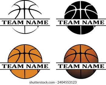 Basketball Design Team Name Space is a sports design template that includes a graphic basketball and a space for your own teams name. This design is great for advertising and promotions.