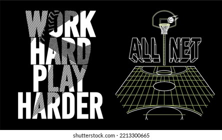 Basketball designs and inspiration. Editable colors and vector curves. It can be easily Edited using any vector design software.
For your t-shirts designs, with 