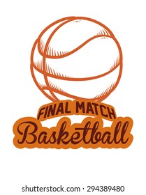Basketball digital design, vector illustration 10 eps graphic