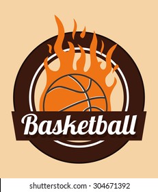 Basketball digital design, vector illustration 10 eps graphic