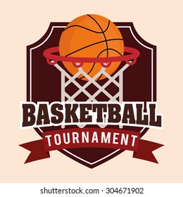 Basketball digital design, vector illustration 10 eps graphic
