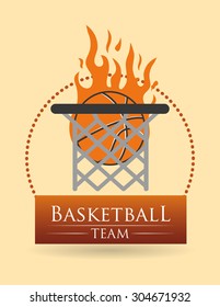 Basketball digital design, vector illustration 10 eps graphic