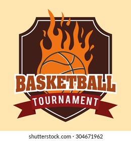 Basketball digital design, vector illustration 10 eps graphic