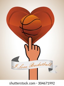 Basketball digital design, vector illustration 10 eps graphic