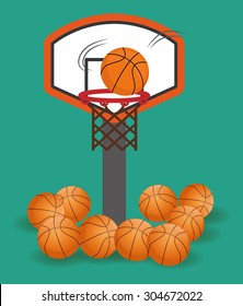 Basketball digital design, vector illustration 10 eps graphic