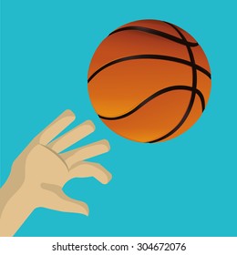 Basketball digital design, vector illustration 10 eps graphic