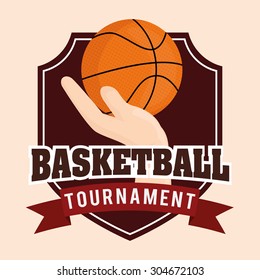 Basketball digital design, vector illustration 10 eps graphic