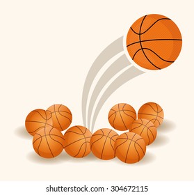 Basketball digital design, vector illustration 10 eps graphic