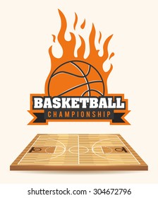 Basketball digital design, vector illustration 10 eps graphic