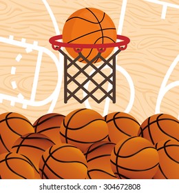 Basketball digital design, vector illustration 10 eps graphic