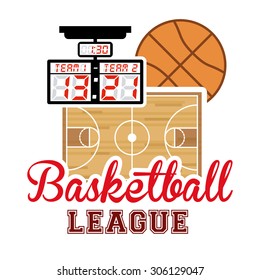 Basketball digital design, vector illustration eps 10