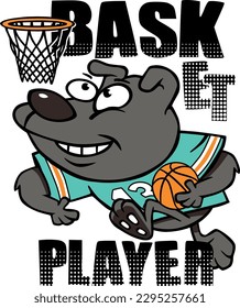basketball dog bear head, wallpaper, bal