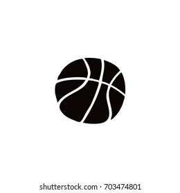 basketball doodle icon