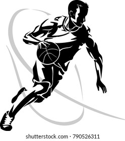 Basketball Dribble Abstract