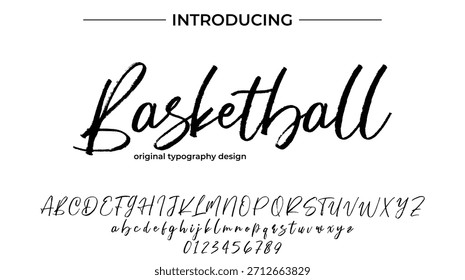 Basketball - Elegant Script Font for Smooth Handwritten Design and Creative Typography