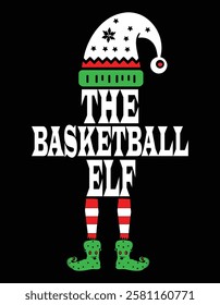The Basketball Elf Matching Family Group Christmas Party