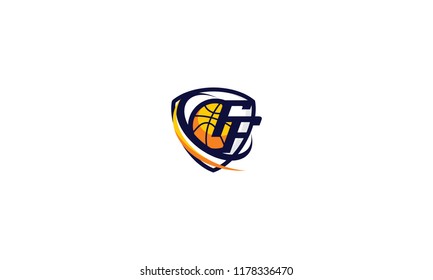 basketball emblem logo vector icon