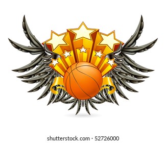 Basketball Emblem, vector