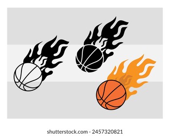 Basketball EPS, Basketball Silhouette, Feuer Basketball, Ball, Clipart, Basketball Herz, Umriss Silhouette, Clipart, 