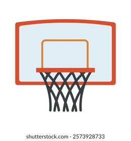 Basketball Equipment Illustration - Basketball Hoop