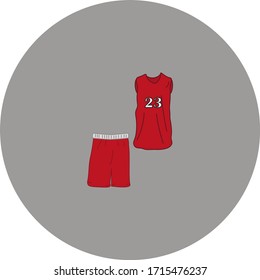 basketball equipment on white background vector