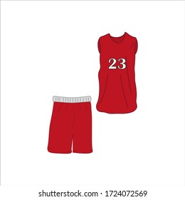 basketball equipment on white background vector