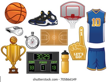 basketball equipment set