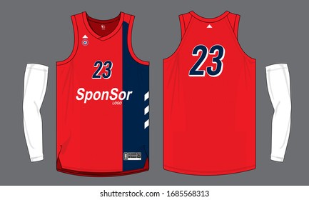 Basketball Europe Jersey Set Vector Uniform Design