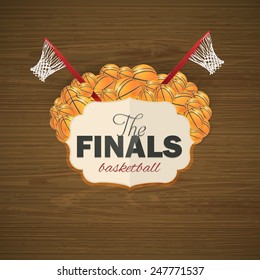 Basketball Event Poster Template Vector Background 