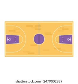 Basketball Field Icon Vector Design.