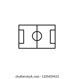 Basketball field outline icon. Element of sports items icon for mobile concept and web apps. Thin line Basketball field outline icon can be used for web and mobile on white background