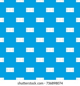 Basketball field pattern repeat seamless in blue color for any design. Vector geometric illustration