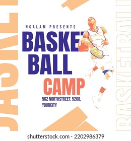 basketball final game flyer template	