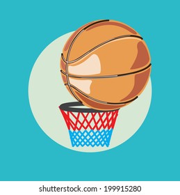 basketball flat design