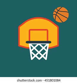 Basketball flat icon