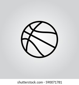 Basketball flat icon
