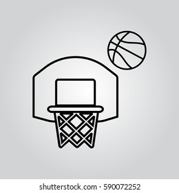 Basketball flat icon