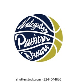 Basketball-Flachsymbol Symbol-Vektorgrafik.