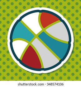 basketball flat icon with long shadow,eps10