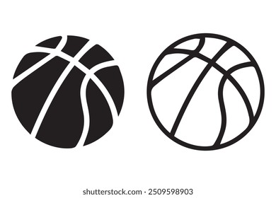 Basketball flat icons. basketball balls. Eps 10
