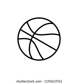 Basketball flat icons. White and black sport icons. Vector basketball balls.